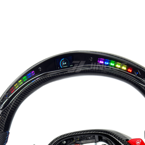 พวงมาลัยหนังแบบสปอร์ต LED คาร์บอนไฟเบอร์แบบกำหนดเองรุ่นอัปเกรดสำหรับ G01_G02_G05_G06_G11_G12_G15_G20_G22_G28_G29_G30_G80 M5 X3 X6 - Product Image 5