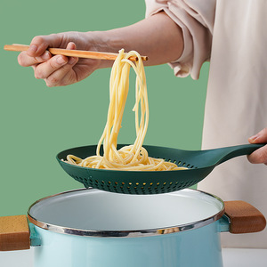1 Pc Large Capacity <b>Plastic</b> PP Disposable High Temperature Resistant Spoon Withstand Hung Dumplings Leaking <b>Net</b> Not Easy Deform - Product Image 2