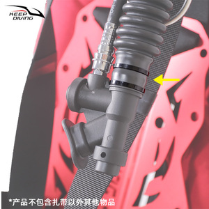 ชุดสายรัดยึดอุปกรณ์ดำน้ำ KEEP DIVING ZD 017 10 ชิ้น สำหรับสายรัดปากชั้นที่สองของเครื่องช่วยหายใจ ผลิตในจีน - Product Image 3