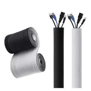 Flexible Kabel hülse aus Neopren Weiß Schneid bare Kabel führungs hülse Organizer Leere weiße Farbe zur Sublimation