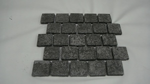 Cubes <span class=keywords><strong>de</strong></span> granit noir basaltique G684, pavés en <span class=keywords><strong>pierre</strong></span> sur treillis pour allées <span class=keywords><strong>de</strong></span> jardin et aménagement paysager - Product Image 6