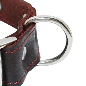 Collare <span class=keywords><strong>per</strong></span> <span class=keywords><strong>cani</strong></span> <span class=keywords><strong>in</strong></span> vera pelle fatto a mano su misura con Hardware <span class=keywords><strong>in</strong></span> argento elegante e Design classico e resistente <span class=keywords><strong>per</strong></span> il tuo animale domestico - Product Image 4