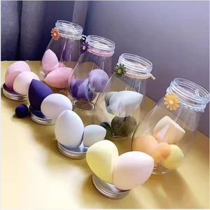 Drift bottle powder puff set no powder wet and dry <b>makeup</b> egg <b>makeup</b> face facial <b>makeup</b> egg set - Product Image 4