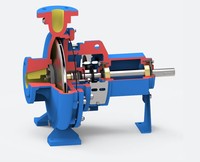 Pompa Air Multistage Tekanan Tinggi Berbahan Baja Tahan Karat dan Besi Cor, Tipe End Suction Elektrik Sentrifugal, OEM untuk Penggunaan Industri