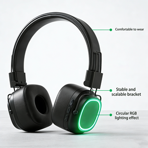 Auriculares Inalámbricos <span class=keywords><strong>para</strong></span> Discoteca Silenciosa de 20KHz con LED, Auriculares Supraaurales <span class=keywords><strong>para</strong></span> Fiestas, Conferencias, Plug & Play, Conjunto Expandible de Auriculares Múltiples - Product Image 5