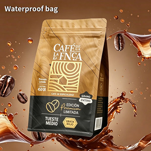 Paquete de Granos de Café Premium, Bolsa con Cierre Hermético a Prueba de Humedad, Bolsa de Café de 1 kg con Fondo Plano, Válvula y Cierre Reutilizable - Product Image 1