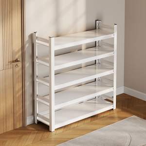 Étagère à chaussures en acier Enen-iyanen à 5 niveaux, rangement d'entrée sur pied, gain de place, design simple, étagère rectangulaire pour usage domestique - Product Image 1