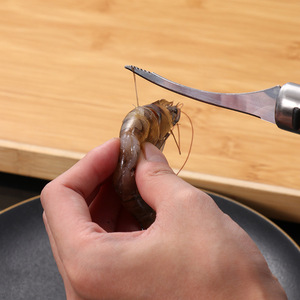 Yonghong Stainless Steel Shrimp Deveiner Peeler <b>Tool</b> <b>Kitchen</b> <b>Gadget</b> Seafood Processing Equipment - Product Image 4