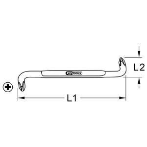 KS TOOLS Tournevis déporté PH1-PH2 - Product Image 2
