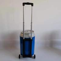 Glacière en forme de bidon de 5 gallons, personnalisée en usine, pour bière, vin, glace, avec chariot à roulettes