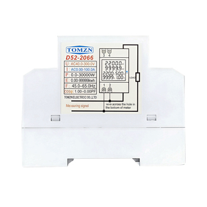 TOMZN WIFI 스마트 6IN1 미터 DIN 레일 AC 모니터 110V 220V 100A 전압계 전류 역률 유효 전력(kWh) 에너지 주파수 TUYA - Product Image 5