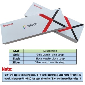 Top <span class=keywords><strong>Series</strong></span> 10 Microwear W10 Pro Reloj inteligente Pantalla Amoled Reloj Inteligente Relogio Sport W10p W10pro Reloj inteligente - Product Image 2