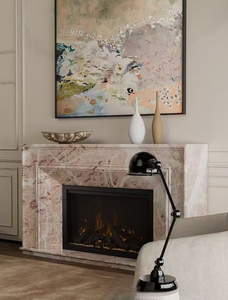天然大理石ルカギン暖炉（室内装飾用） - Product Image 2