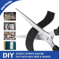 Sangle de fixation auto-agrippante en nylon de 12,5 mm sur mesure, résistante à la chaleur, auto-adhésive et à faible résistance pour l'utilisation sur les chaussures