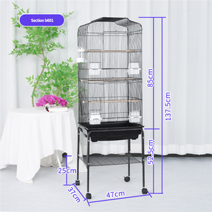 กรงสัตว์เลี้ยงโลหะขนาดใหญ่พิเศษสำหรับการเพาะพันธุ์นกอย่างวิลล่านกคอกคาทีล - Product Image 1