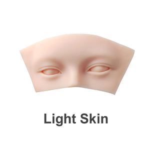 최신 눈썹 문신 마네킹 3D 얼굴 라텍스 영구 메이크업 PMU 현실적인 실리콘 반 얼굴 연습 피부 Microblading - Product Image 5