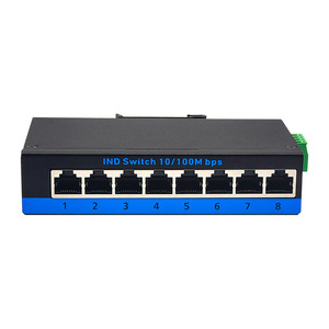 Trong kho công nghiệp 35 mét DIN-Rail 8 cổng RJ45 10/100Mbps nhanh <span class=keywords><strong>Ethernet</strong></span> chuyển đổi mạng - Product Image 5