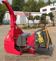 Broyeur de bois CE à prix abordable 7 POUCES BX72R, attelé au tracteur 3 points, broyeurs de bois hydrauliques PTO