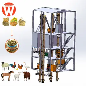 5 t/h Schweine futter herstellungs maschine