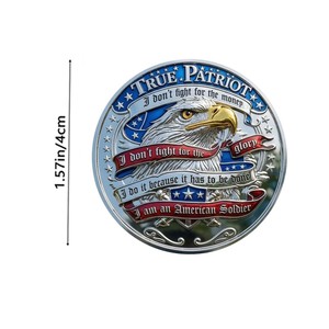 Moneda Conmemorativa <span class=keywords><strong>de</strong></span> Metal con Emblema <span class=keywords><strong>de</strong></span> Águila, Tema <span class=keywords><strong>Libertad</strong></span> y Guardián <span class=keywords><strong>de</strong></span> <span class=keywords><strong>la</strong></span> Fe, Souvenir Decorativo - Product Image 6