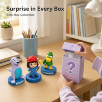 Boîte Surprise Personnalisée Animaux Figurines PVC Silicone Boîte Mystère Décoration de Bureau Accessoires Décoratifs Bibelots
