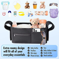 Sac organisateur de poussette bébé en néoprène Durable de grande capacité pour activité de plein air sac à couches de voyage multifonction personnalisé