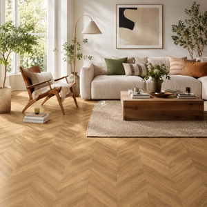 Baldosas de Porcelana Antideslizantes con Diseño de Madera de Roble Chevron para Restaurantes, 120x60, Tipo Madera, Efecto Madera, <span class=keywords><strong>60</strong></span>*<span class=keywords><strong>120</strong></span>, Baldosas de Espiga de Madera - Product Image 3