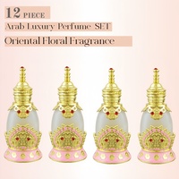 Parfums de Luxe Arabes Unisexe de Haute Qualité en Gros, Lot de 12 x 15 ml – Mini-Fragrances Longue Tenue d'Inspiration Moyen-Orientale, Parfums de Dubaï
