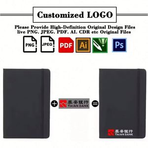 Wholesale Custom A5 A6 <b>Lined</b> Journals <b>Notebook</b> for Business Promotional Gift Pu Leather Hardcover <b>Notebooks</b> With Logo - Product Image 3