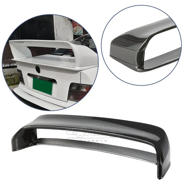 Spoiler dell'ala del tronco di stile GT della fibra del carbonio dell'abs delle parti automobilistiche di qualità stabile per BMW E36 M3 318i 1992 1993 1994 1995 1996-1999