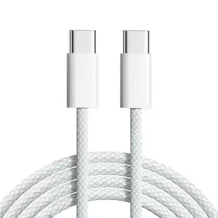 USB-кабель C на USB-кабель C 3ft Type-C, быстрое зарядное устройство, плетеный шнур питания