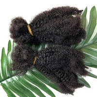 Cheveux Naturels Vierge Bruts 100% Humains de Bonne Qualité Afro Kinky 4B 4C Cheveux Brésiliens pour Extensions de Locs et Tresses Humaines