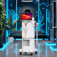 Nouveau Laser Diode 5 Ondes 2026 pour Épilation Indolore, Poignée Réglable Haute Puissance avec Machine d'Analyse Cutanée pour Salon de Beauté