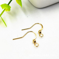 Crochets de boucles d'oreilles en acier inoxydable 316L pour bijoux, perle naturelle, placage sous vide IP or 18 carats, accessoires de bijouterie DIY