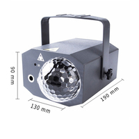 Lumières de boule magique laser LED à télécommande sonore, éclairage de scène de fête disco, projecteur de faisceau laser
