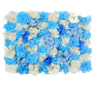 Faux Artificial hydrangea flower wall panel wedding decoration rose floral mat wedding backdrop