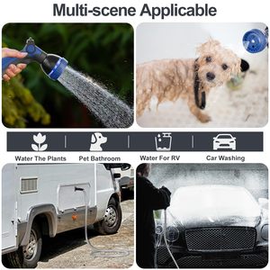 Tuyau d'arrosage de jardin en acier inoxydable 304 de 50 pieds, tuyau d'eau robuste avec buses pour la cour, longueur personnalisable - Product Image 6