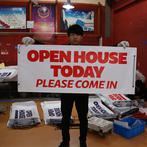 Chất lượng cao biểu ngữ tùy chỉnh UV in ấn không thấm nước UV kháng đôi bên in ấn PVC Vinyl biểu ngữ - Product Image 3