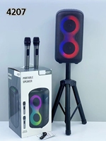 Altavoces Amplificados Karaoke, Altavoces Grandes para Exteriores, Fiesta de DJ, Altavoz Karaoke Dual de 4 Pulgadas con Micrófono y Bluetooth