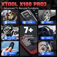 Programador de Llaves Profesional X100 Pro3 con Actualización Gratuita de por Vida, 2 Años de Garantía, Pantalla LCD Portátil para Escáner de Diagnóstico OBD