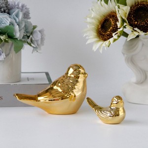 Light Luxury Cute <b>Bird</b> Tit Statue Golden Ceramic Home Decoration Tabletop Craft Home <b>Decor</b> Accessories Decorations for Home - Product Image 3