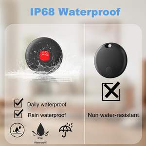 Hot IP67 Rastreador inteligente a prueba de agua Paquete de 4 etiquetas de aire para equipaje Mochila Monedero Rastreador Forkeys, Bicicleta Coche Funciona IOS - Product Image 4