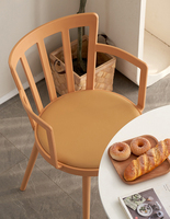 Chaise de salle à manger en plastique PP de style nordique italien moderne pour jardin extérieur, café, restaurant
