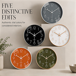Horloge murale ronde en acrylique de 12 pouces, designs minimalistes colorés pour la <span class=keywords><strong>cuisine</strong></span>, le bureau, l'hôtel, la décoration de chambre moderne, collections - Product Image 1