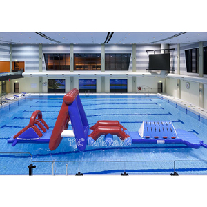 Carrera de obstáculos de agua flotante inflable a la venta para <span class=keywords><strong>piscina</strong></span> <span class=keywords><strong>con</strong></span> soplador incluido para <span class=keywords><strong>parques</strong></span> acuáticos y recreación - Product Image 1