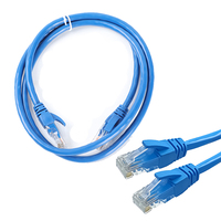 Kabel Patch kecepatan tinggi Cat6 Cat6A SFTP dengan RJ45 kabel LAN Gigabit tembaga murni