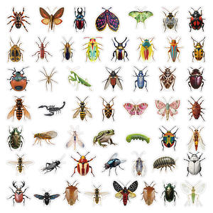 สติกเกอร์แมลงที่เหมือนจริงรูปผีเสื้อบรรจุมาในกล่อง200ชิ้น - Product Image 6