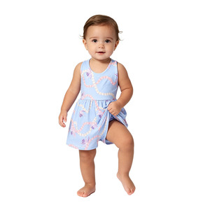 A26-11 Venta Directa de Fábrica, Personalización, Rompers con Tirantes Ajustables, Romper con Botones a Presión para Niña, Rompers con Estampado de Leopardo para Bebé - Product Image 6