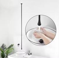 Robinet de salle de bain en laiton doré, design de plafond, robinet de lavabo, robinet de lavabo chaud et froid, robinet personnalisé pour hôtel
