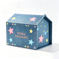 Boîte rigide en forme de maison, boîte cadeau personnalisée à plusieurs tiroirs, boîte d'emballage spéciale en papier pour coffret cadeau cosmétique